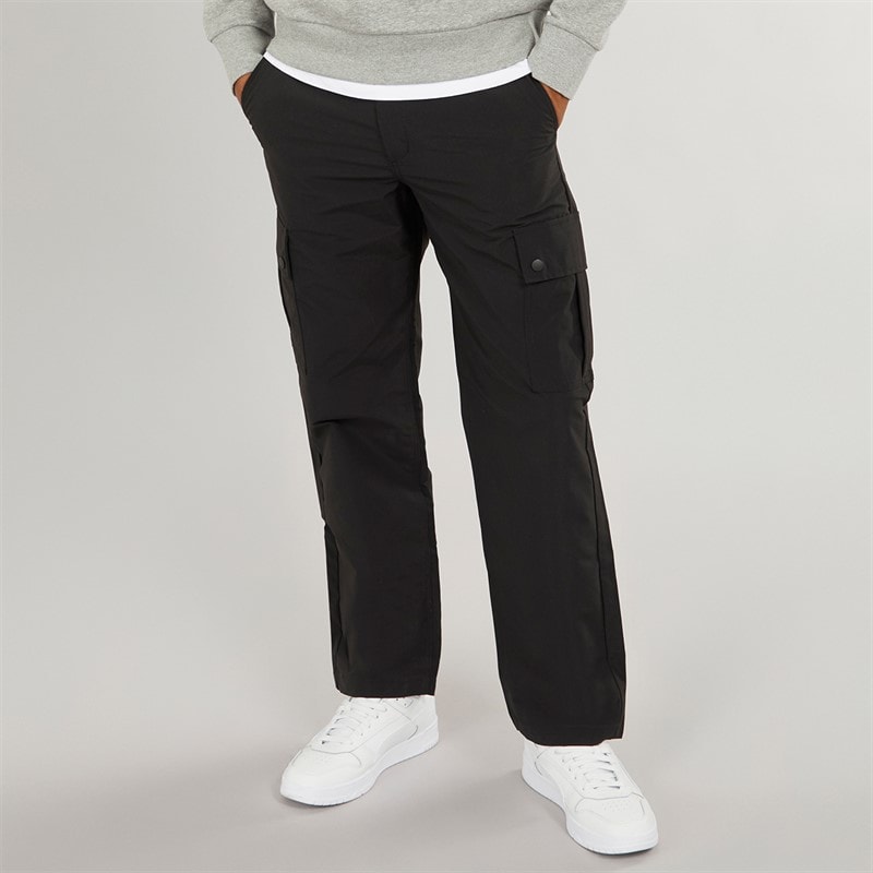 JACK & JONES Heren Karl Kurtis Snap Cargobroek Zwart - Afbeelding 1