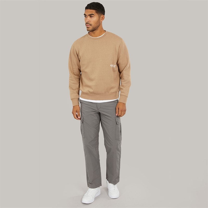 JACK & JONES Heren Karl Kurtis Snap Cargobroek Grijs - Afbeelding 3