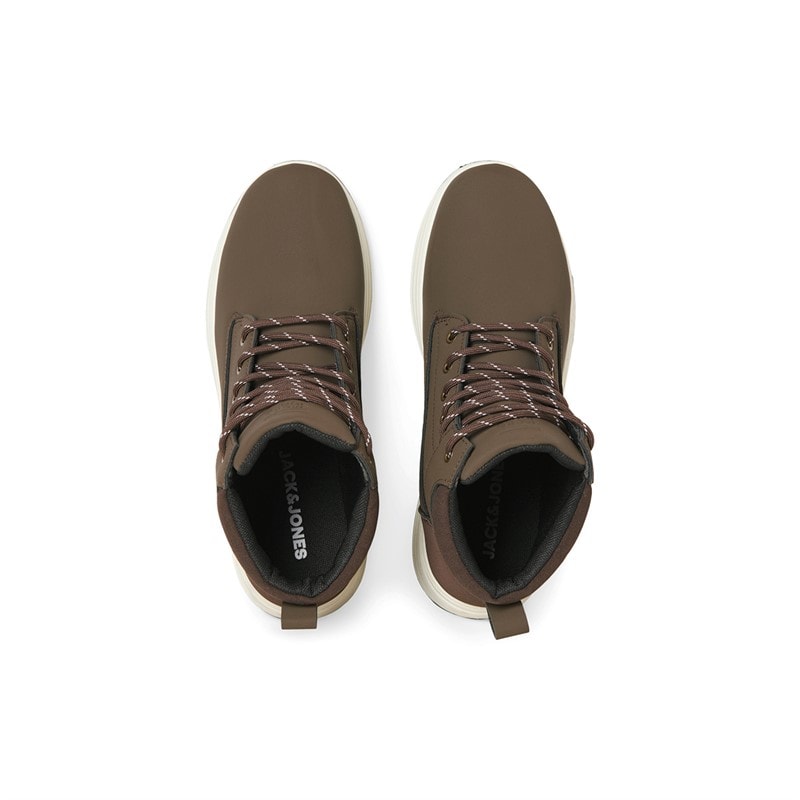 JACK & JONES Heren Alaska PU Nubuck Boots Cappuccino - Afbeelding 3