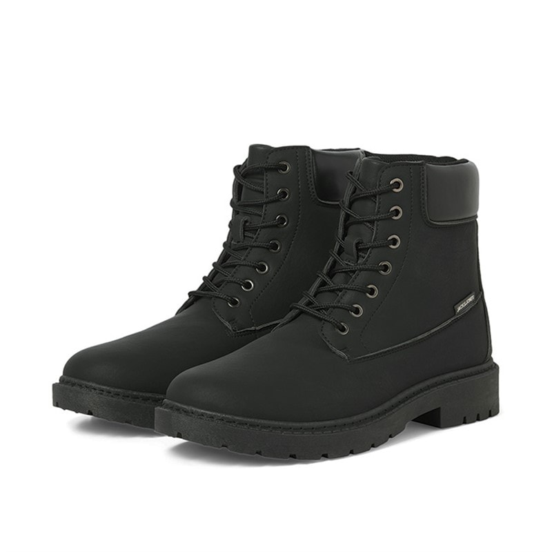 JACK & JONES Herren Thames PU Stiefel Anthrazit - Bild 4
