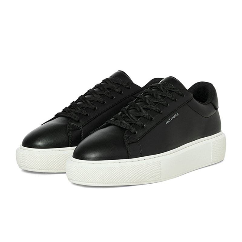 JACK & JONES Herren Grand PU Cupsole Turnschuhe Anthrazit - Bild 4