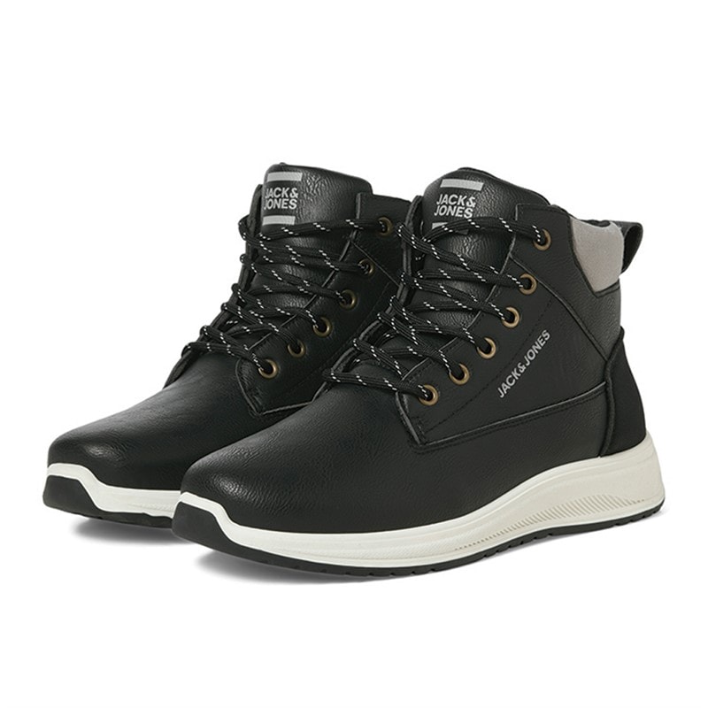JACK & JONES Heren Alaska PU Nubuck Laarzen Antraciet - Afbeelding 4