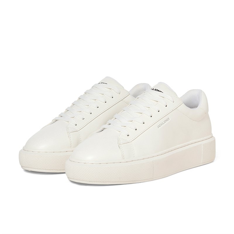 JACK & JONES Baskets Grand PU Semelle Cup Homme - Blanc - Image 4