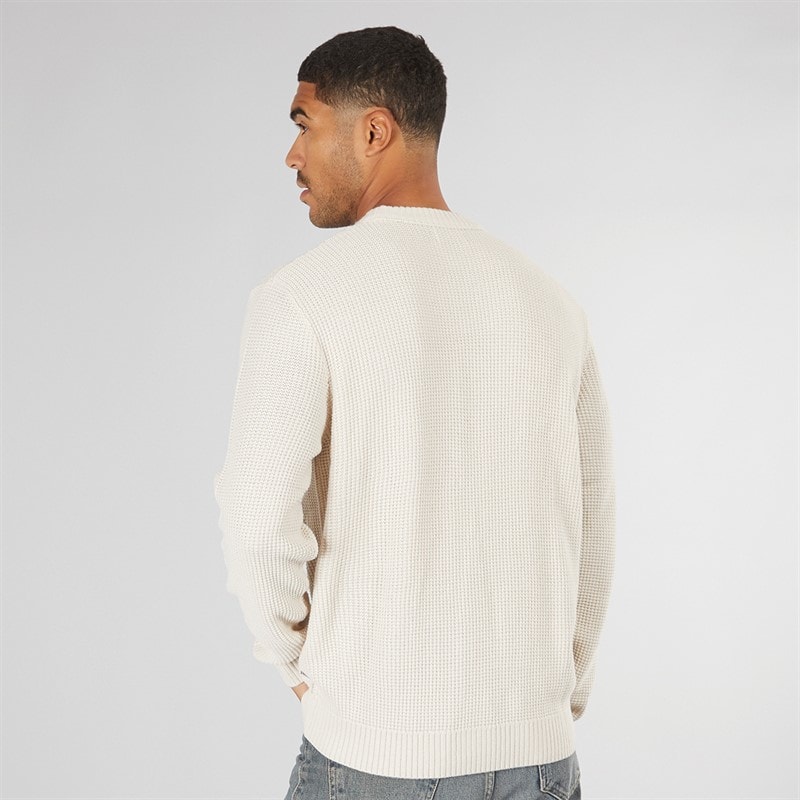 JACK & JONES Heren Rice Knit Trui Oatmeal - Afbeelding 2