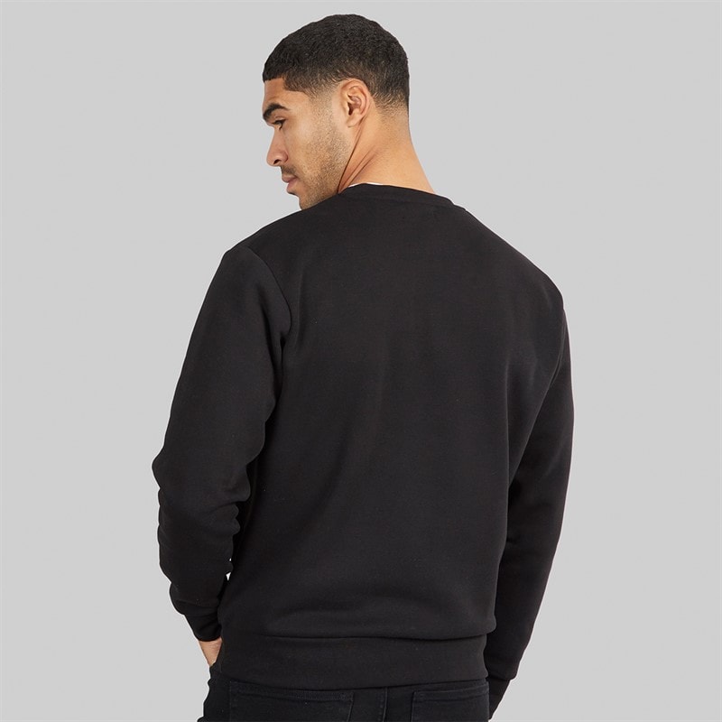 JACK & JONES Heren Vesterbro Side Sweatshirt Zwart/Wit - Afbeelding 2