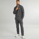 JACK & JONES Heren Mountain Open Zoom 1/4 Trainingspak Asfalt