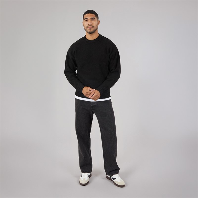 JACK & JONES Alex SQ 706 jeansy o kroju baggy fit dla niego kolor czarny – zdjęcie  4