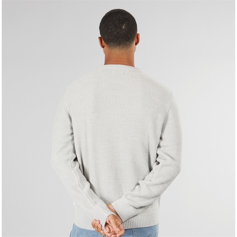 JACK & JONES Heren Rice Knit Trui Licht Grijs - Afbeelding 2