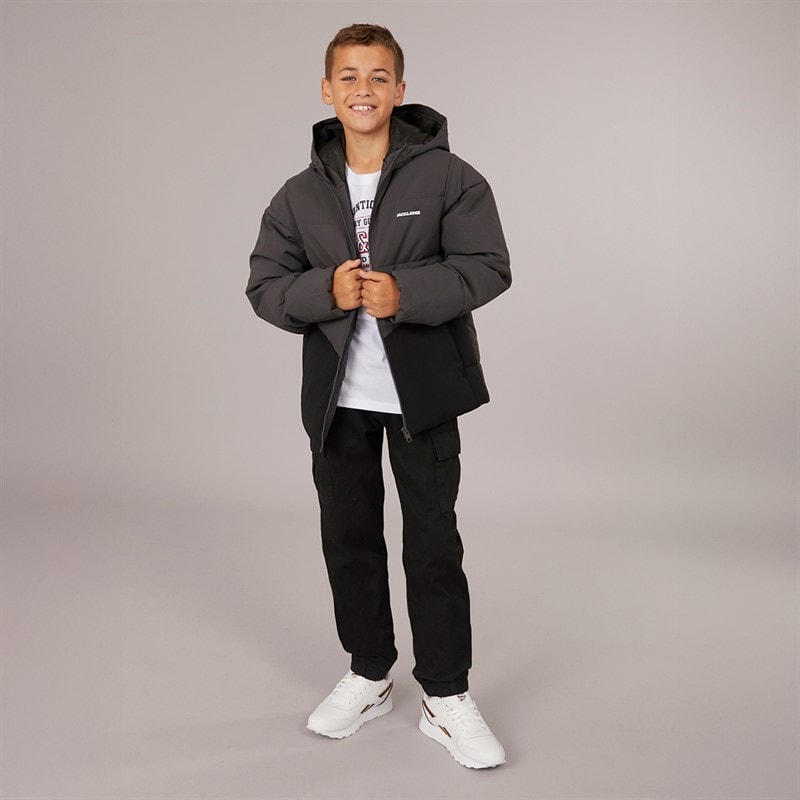 JACK & JONES Junge Brady Steppjacke Asphalt - Bild 4
