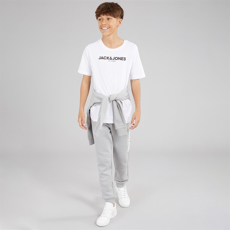 JACK & JONES Trzyczęściowy dres Rarry i Wielopak T-shirtów dla chłopca kolor stop/biały – zdjęcie  4