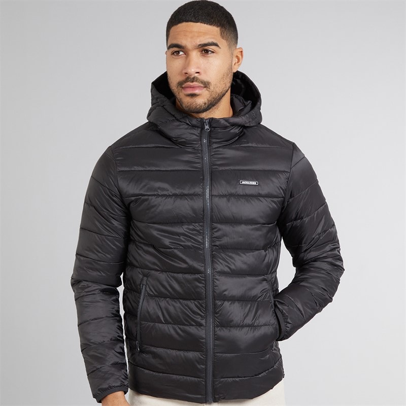 JACK & JONES Logan lekka kurtka puchowa dla niego kolor Czarny – zdjęcie  3