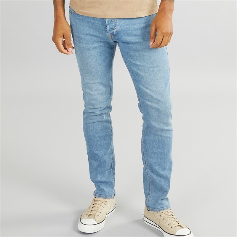 JACK & JONES Heren Glenn 334 Slim Fit Jeans Blauw Denim