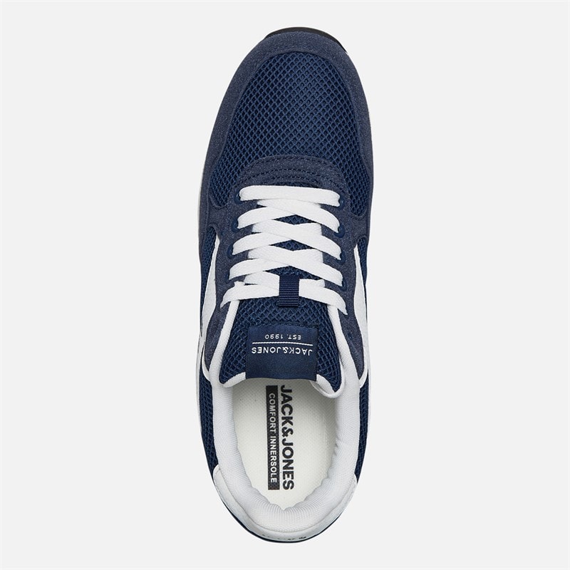 JACK & JONES Heren Siwindon Combo Trainers Navy - Afbeelding 4