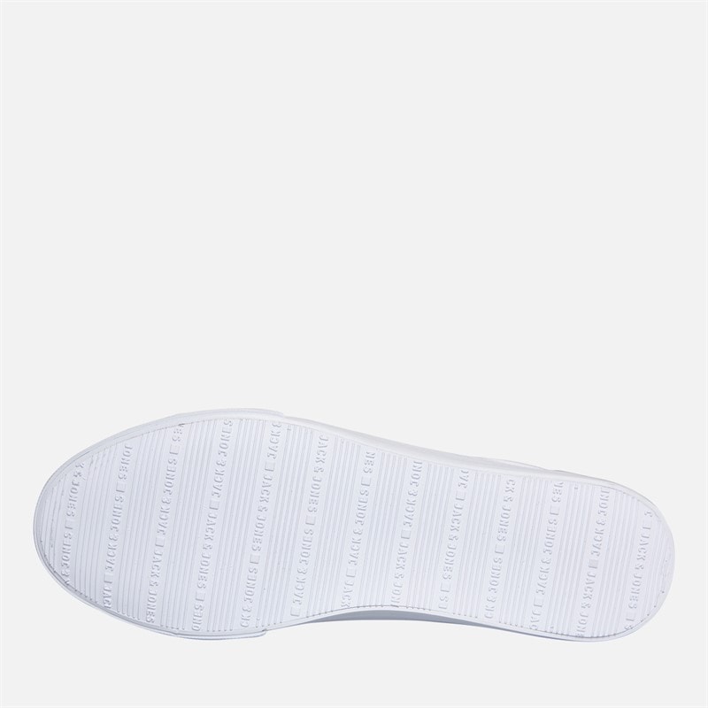 JACK & JONES Heren Basic Canvas Sneakers Wit - Afbeelding 2