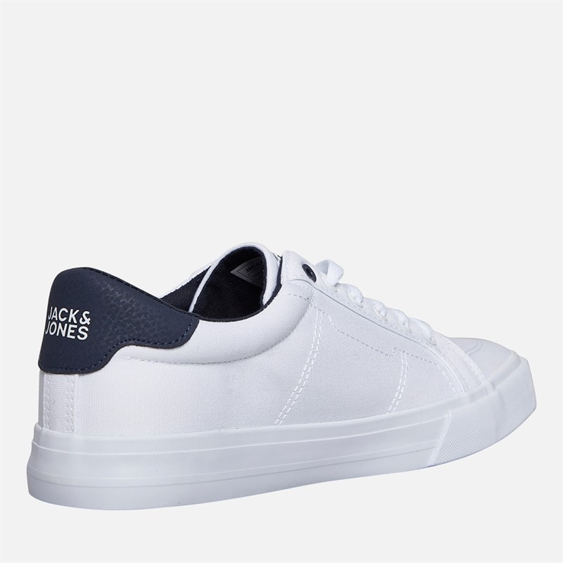 JACK & JONES Heren Basic Canvas Sneakers Wit - Afbeelding 5
