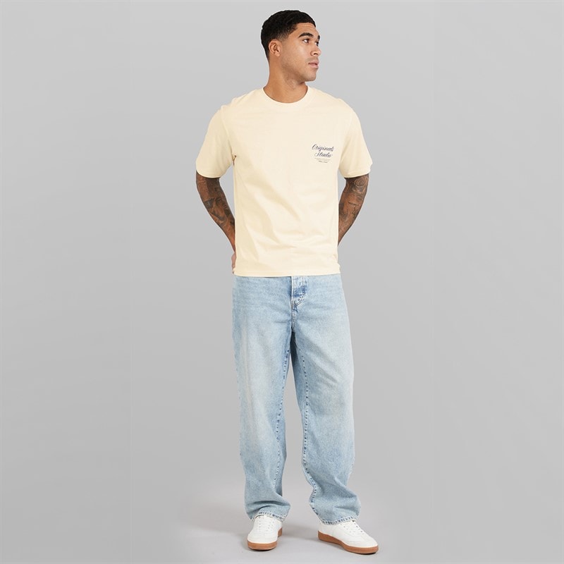 JACK & JONES T-shirt Homme Norrebro Typo Blanc Antique - Image 4