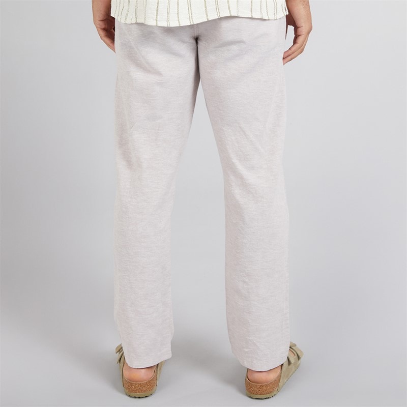 JACK & JONES Heren Kane Paros Linnenmix Broek Koraal - Afbeelding 2