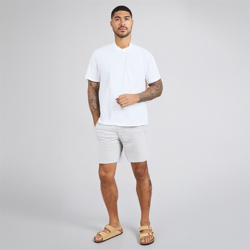 JACK & JONES Heren Jaiden Linnen Blend Shorts Wit - Afbeelding 3