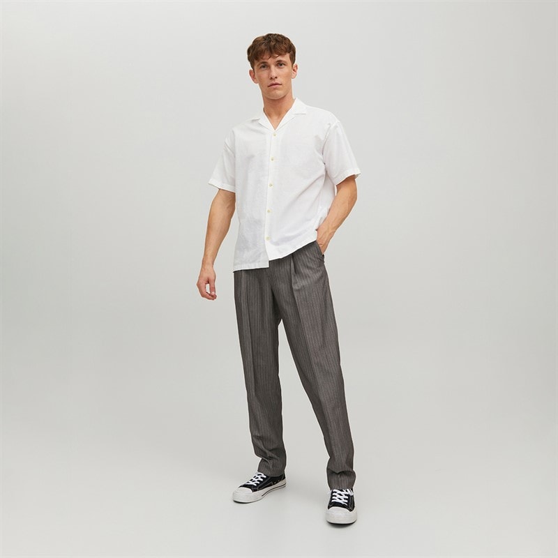 JACK & JONES Koszula z krótkim rękawem dla niego kolor biały – zdjęcie  4