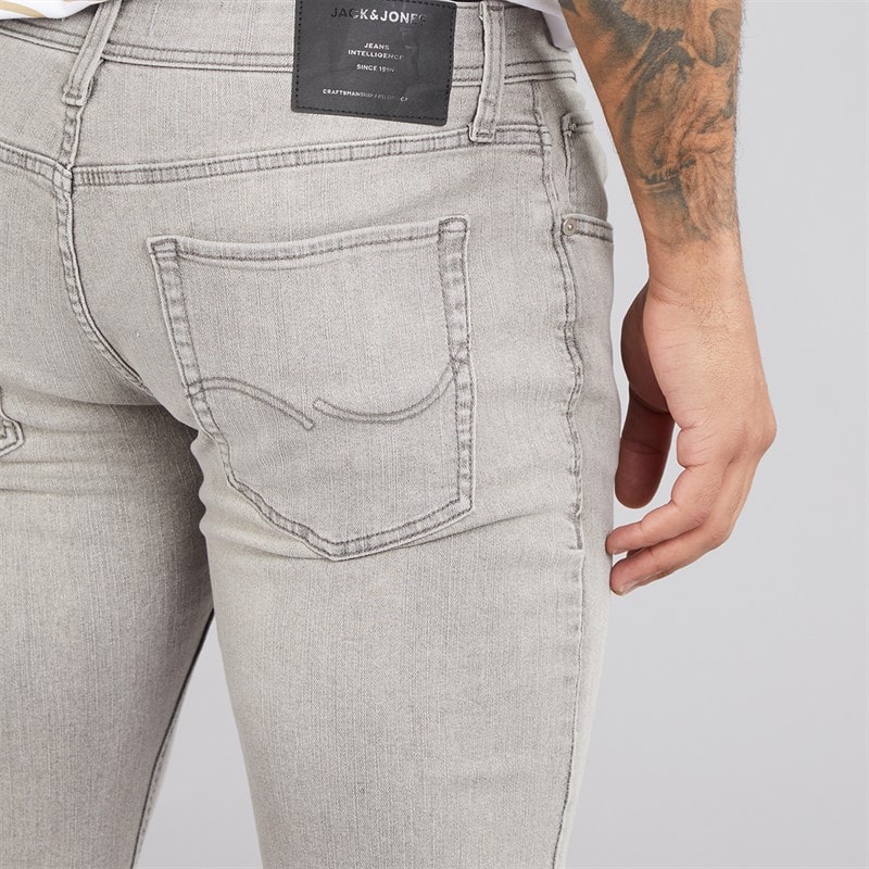 JACK & JONES Heren Glenn Original 333 Slim Fit Jeans Grey Denim - Afbeelding 3