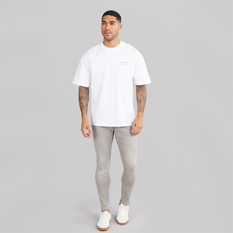 JACK & JONES Heren Glenn Original 333 Slim Fit Jeans Grey Denim - Afbeelding 4