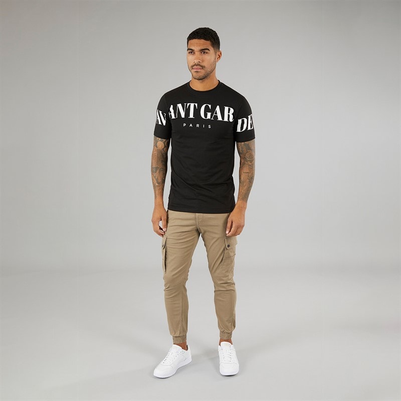 JACK & JONES Akm 111 spodnie cargo dla niego kolor brązowy – zdjęcie  4