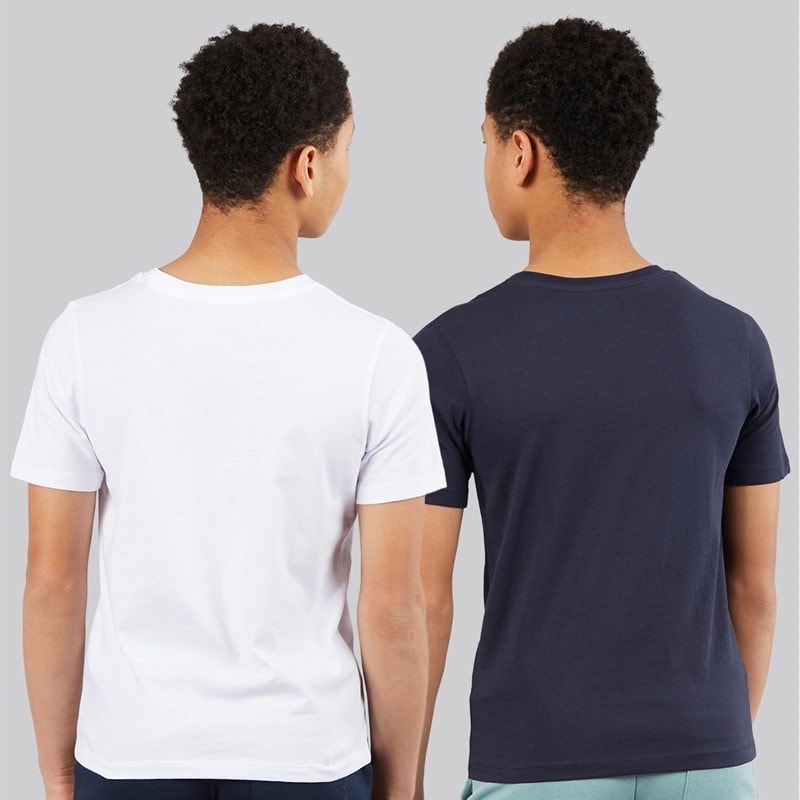 JACK & JONES Jongens Corp Play1 Set van 2 T shirts Navy Blazer - Afbeelding 2