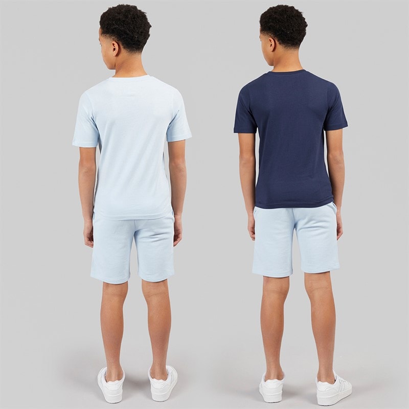 JACK & JONES Beau 2-pak koszulek i spodenek dla chłopca kolor Cashmere Blue – zdjęcie  2