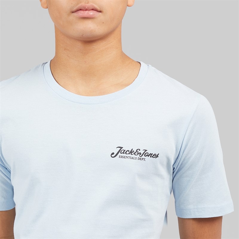 JACK & JONES Beau 2-pak koszulek i spodenek dla chłopca kolor Cashmere Blue – zdjęcie  3