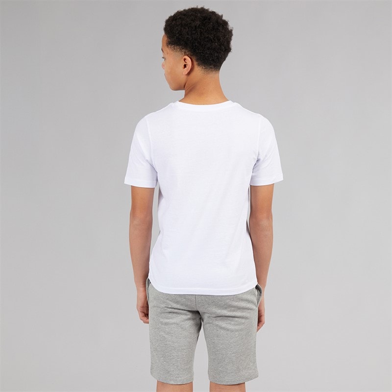 JACK & JONES Jongens Brandy T-shirt en shorts set Wit - Afbeelding 2
