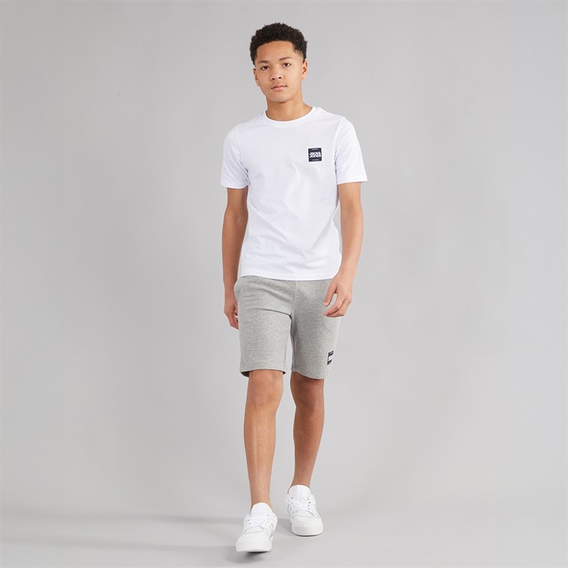 JACK & JONES Jongens Brandy T-shirt en shorts set Wit - Afbeelding 3