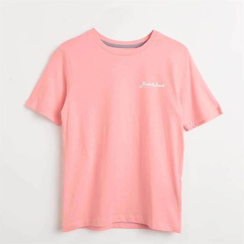JACK & JONES Jongens Beau Drie Pack T-shirts Quartz Pink - Afbeelding 3