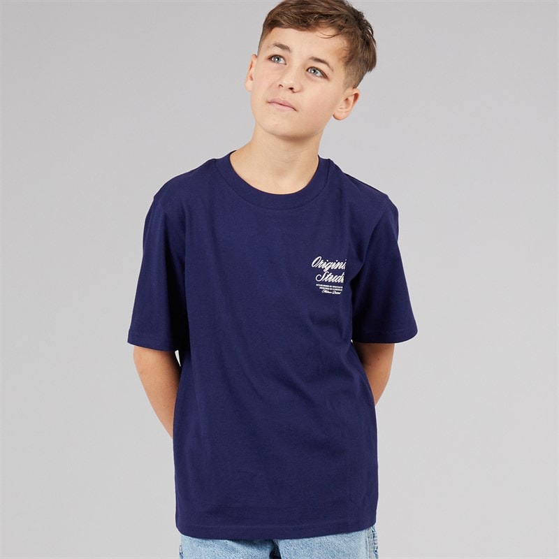 JACK & JONES Jongens Norrebro T-shirt Ocean Cavern - Afbeelding 2
