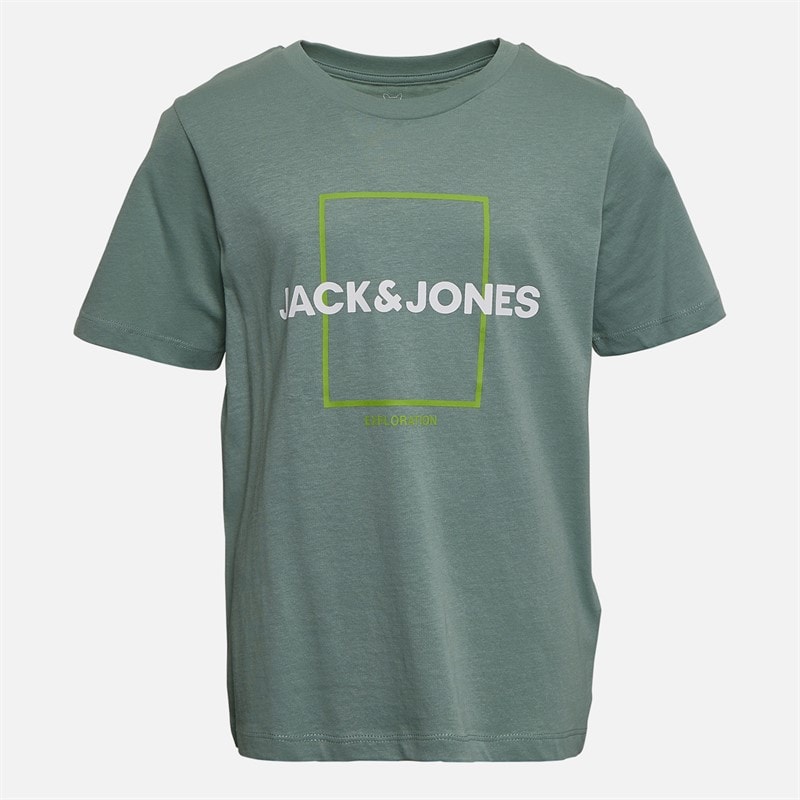 JACK & JONES T-shirty Casper pięciopak dla chłopca kolor Iceberg Green – zdjęcie  2