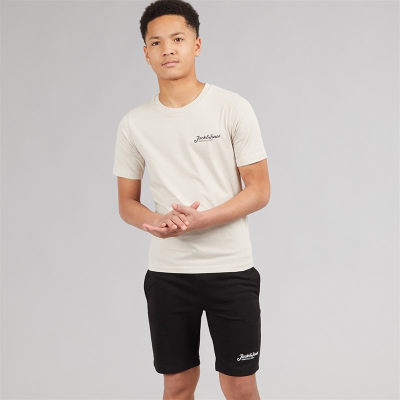 JACK & JONES Jongens Beau T-shirt en korte broek set Moonbeam