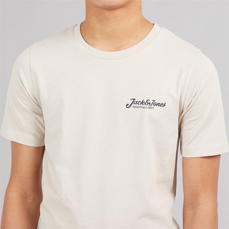 JACK & JONES Jongens Beau T-shirt En Shorts Set Moonbeam - Afbeelding 3