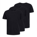 JACK & JONES Jongens biologisch katoen Set van 3 t-shirts Zwart