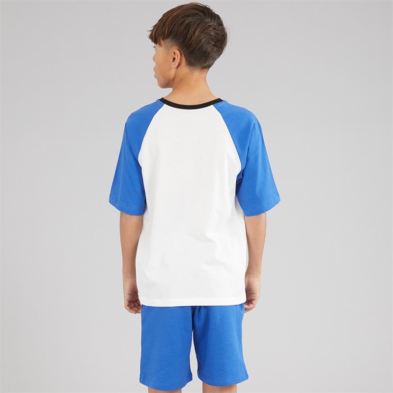 JACK & JONES Jongens Oern T-shirt en shorts set Beaucoup Blue - Afbeelding 2