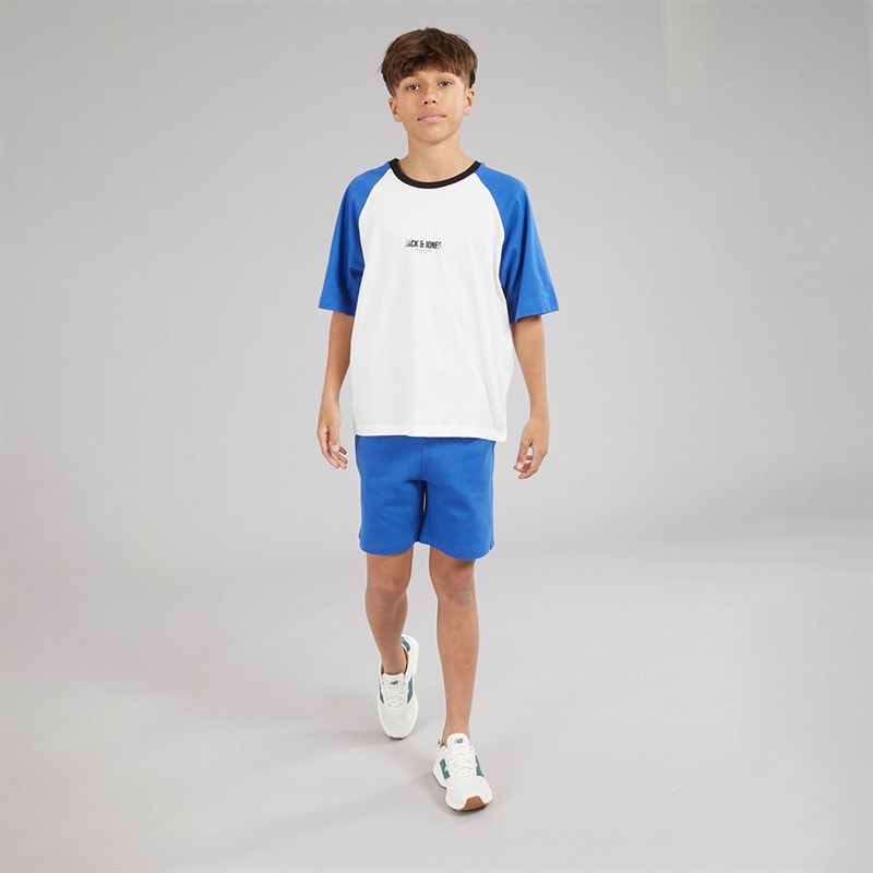 JACK & JONES Jongens Oern T-shirt en shorts set Beaucoup Blue - Afbeelding 4