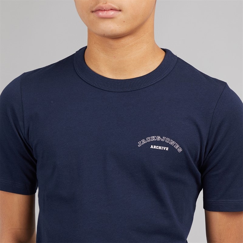 JACK & JONES Ensemble t-shirt et short Garçon style universitaire Navy Blazer - Image 4
