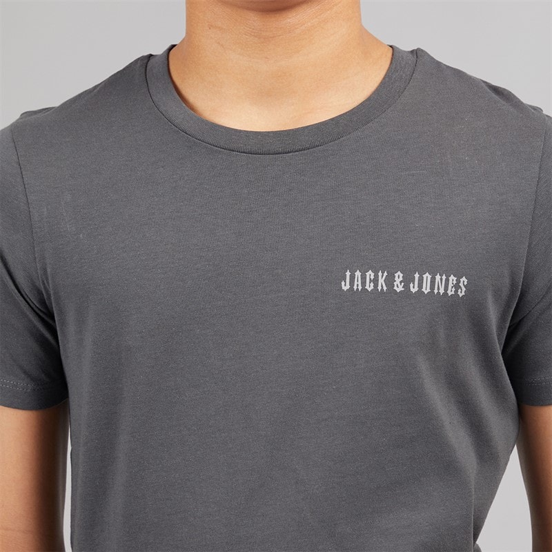 JACK & JONES Kai T-shirt i spodenki dla chłopca kolor Asphalt – zdjęcie  3