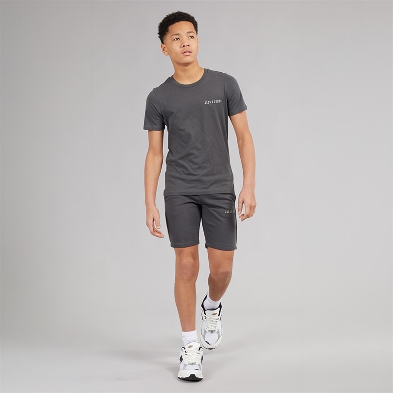 JACK & JONES Kai T-shirt i spodenki dla chłopca kolor Asphalt – zdjęcie  4