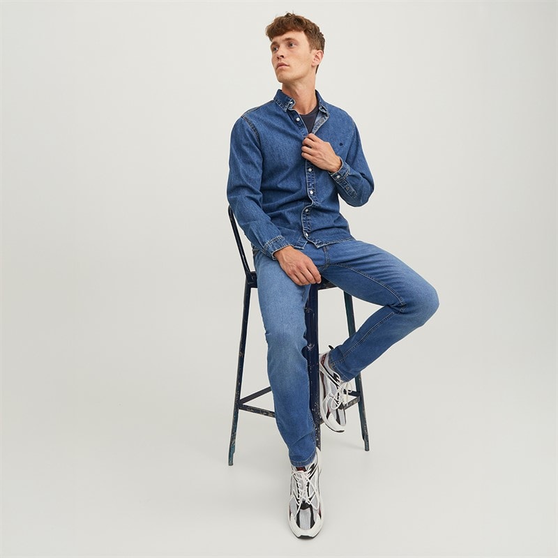 JACK & JONES Jeans Glenn Original SQ 223 Noos Homme Blue Denim - Image 3