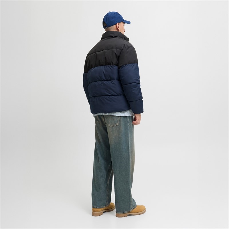 JACK & JONES Heren Maze Puffer Kraag Jas Sky Captain - Afbeelding 2
