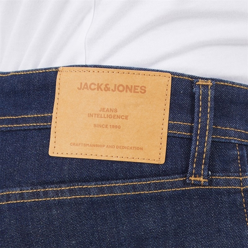 JACK & JONES Heren Glenn Originele Slim Fit Jeans Dark Blue - Afbeelding 3