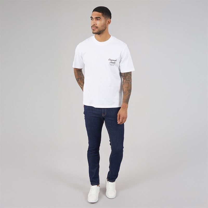 JACK & JONES Heren Glenn Originele Slim Fit Jeans Dark Blue - Afbeelding 4