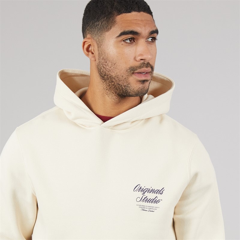 JACK & JONES Herren Norrebro Hoodie Antique White - Bild 5