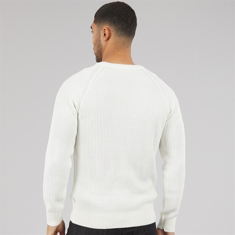 JACK & JONES Sweter z panelami dla niego kolor Cloud Dancer – zdjęcie  2