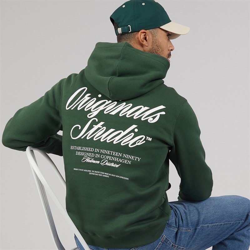 JACK & JONES Homme Sweat à Capuche Norrebro Sycamore - Image 1