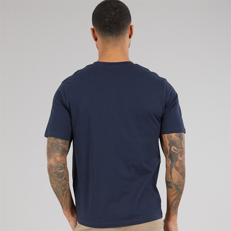 JACK & JONES Herren T-Shirt entspannt Navy Blazer - Bild 2